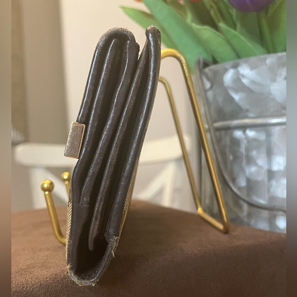 Gucci Canvas and Brown Leather Long Wallet - Picture 4 of 13